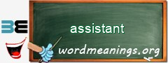 WordMeaning blackboard for assistant